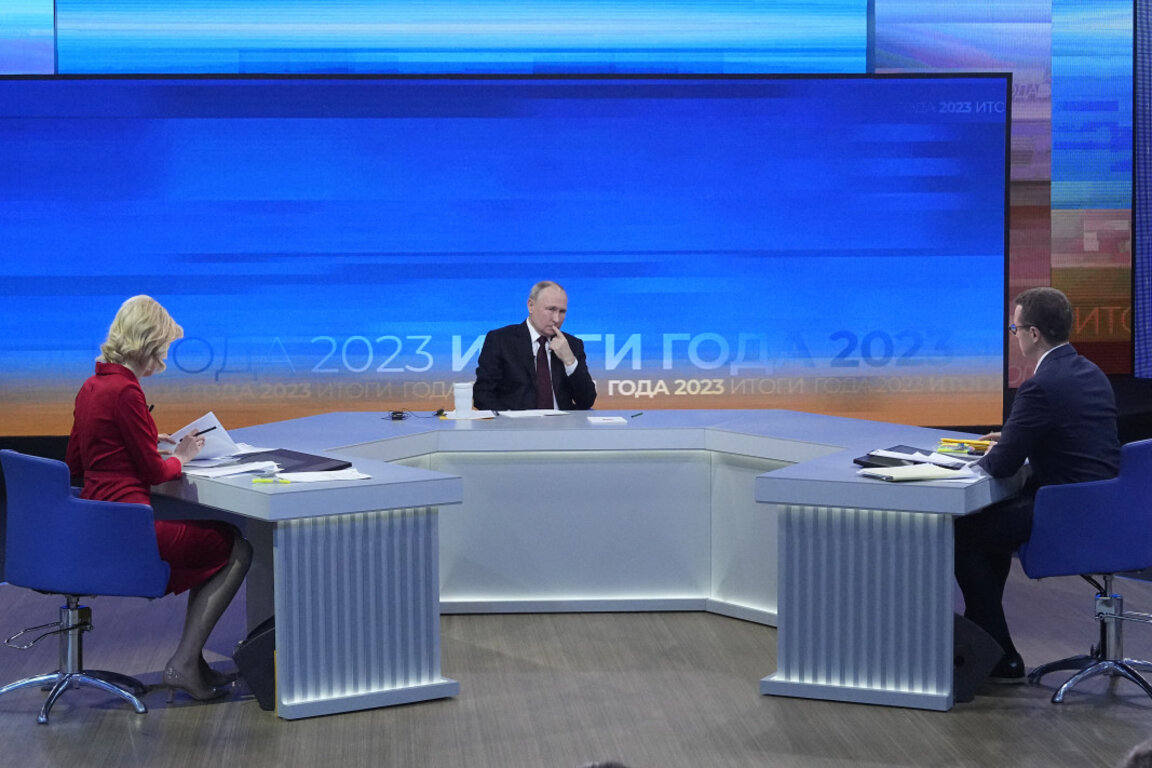Годишна пресконференция на Путин в Москва, 14 декември 2023 г.