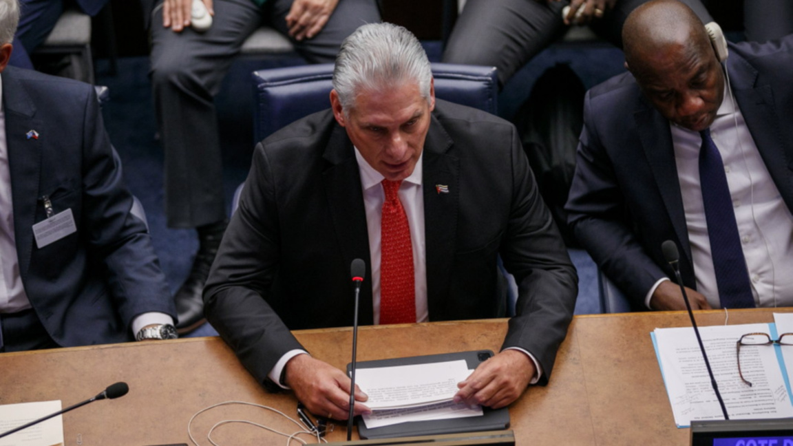 Президентът на Куба Мигел Диаз-Канел.